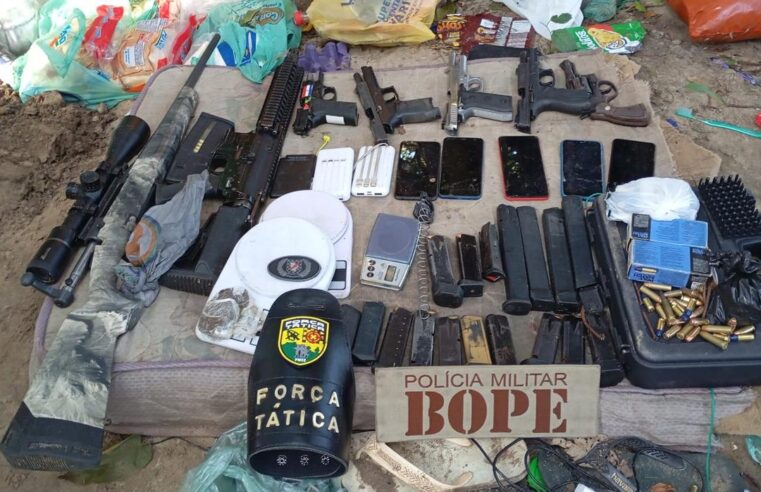 Três suspeitos morrem e sete armas de fogo são apreendidas em ação da Polícia Militar em Caucaia