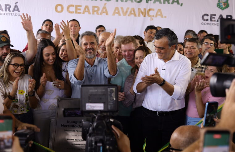 Naumi Amorim e Elmano de Freitas inauguram novo Mercado Público das Malvinas em Caucaia